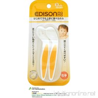 Edison Mama Special Design Spoon for Baby’s Small Mouth and Noodle Falling Prevention Fork for Baby with Easy Clean Case (9 Month) - B076JN1DJH